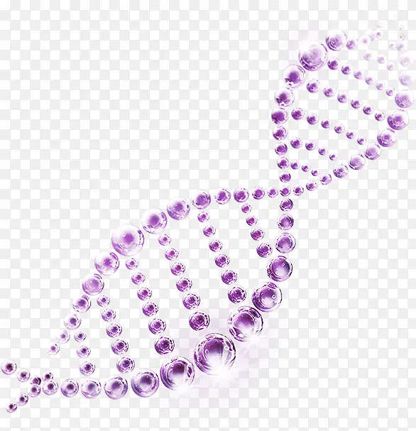紫色清新DNA效果元素