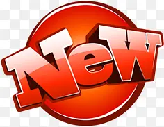 红色NEW图标淘宝促销水印