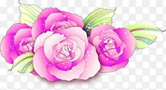 粉色手绘设计创意花朵