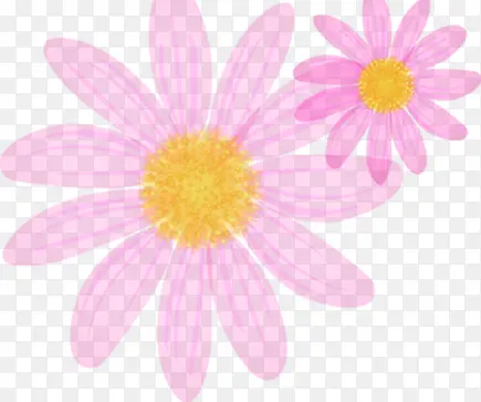 粉色朦胧花朵手绘