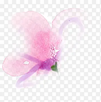 春季粉色水彩文艺花朵装饰