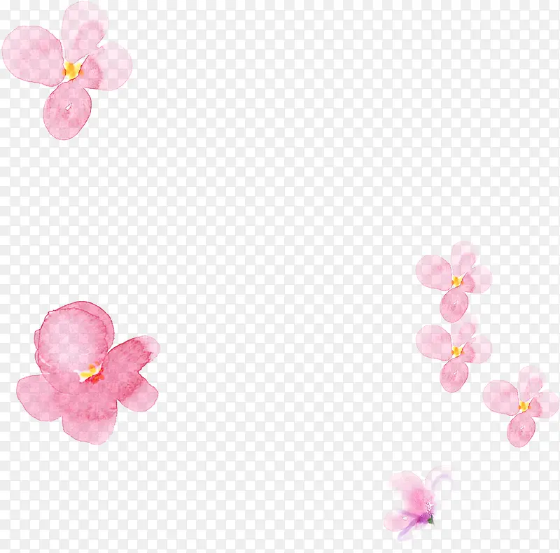 春季文艺装饰粉色花朵