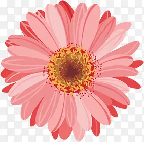 粉色卡通手绘花朵装饰