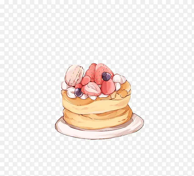 可爱草莓蛋糕