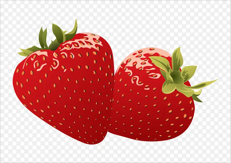矢量草莓素材