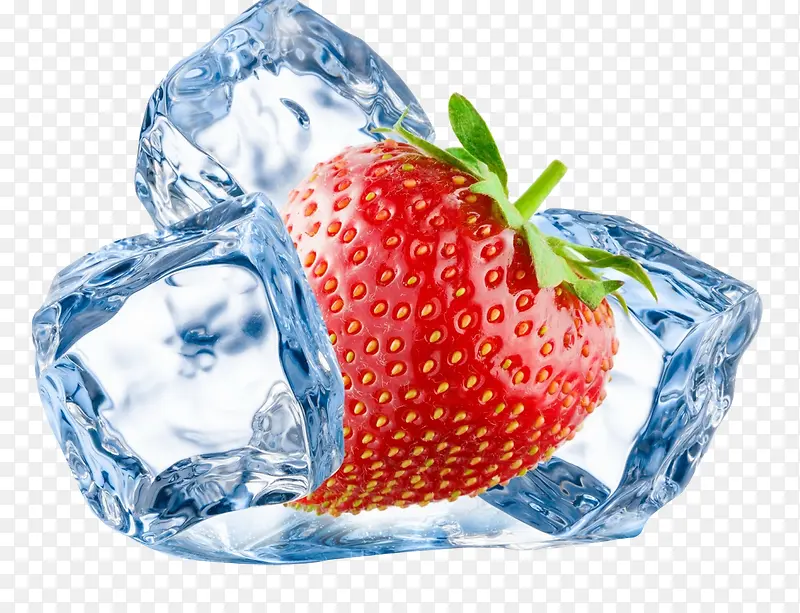 冰块草莓
