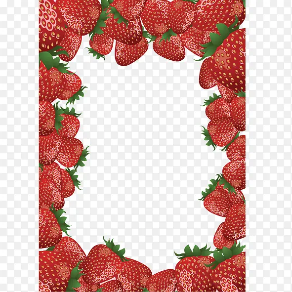 草莓相框 边框