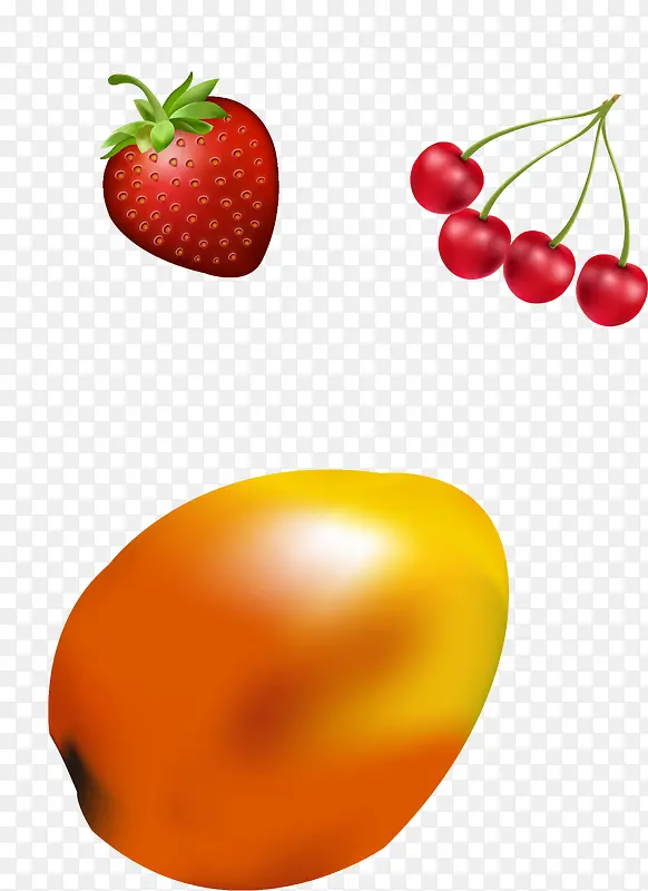 矢量手绘水果