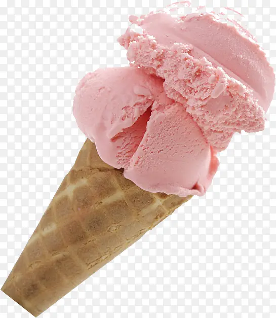 草莓冰淇淋夏日海报