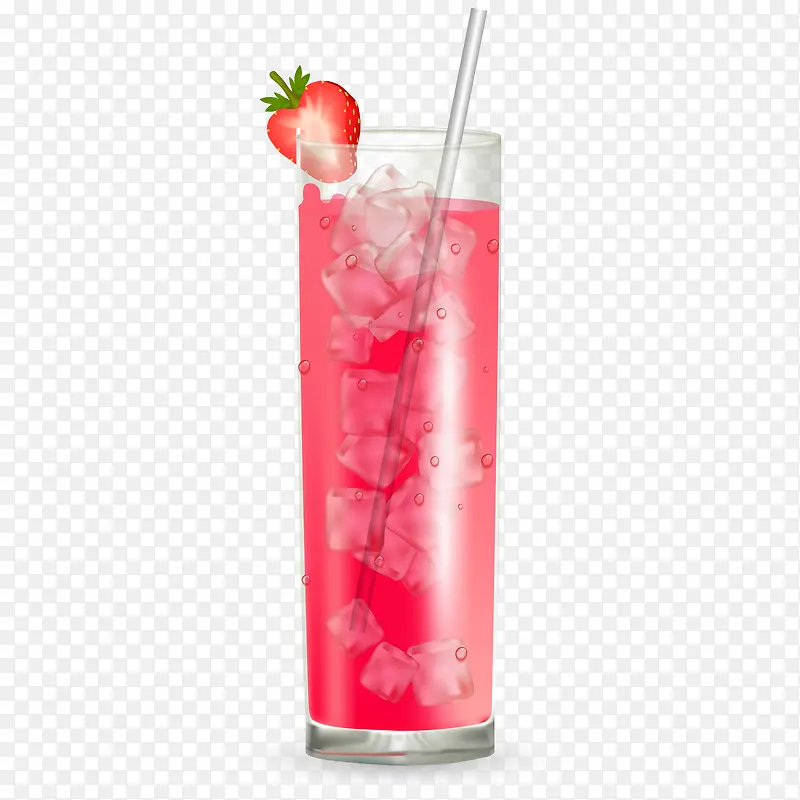 夏日饮品草莓汁