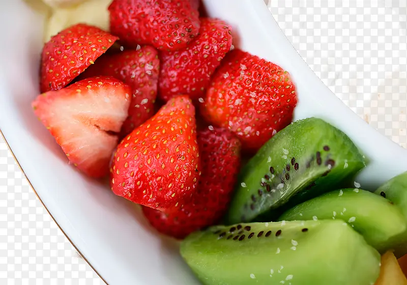 草莓猕猴桃水果拼盘