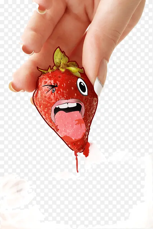 创意草莓表情