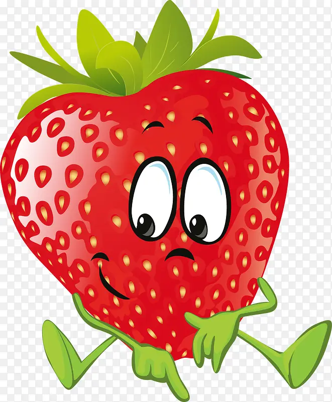 矢量表情之草莓