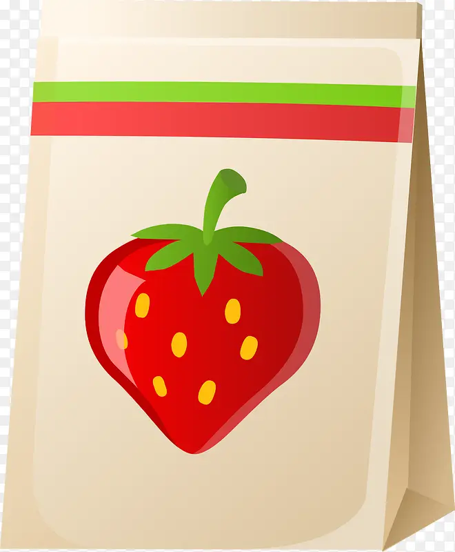 草莓购物袋