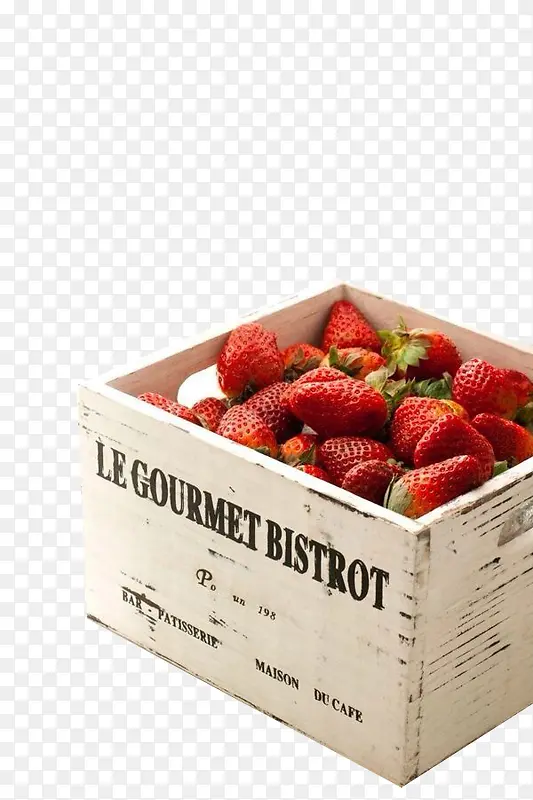 木盒里的草莓