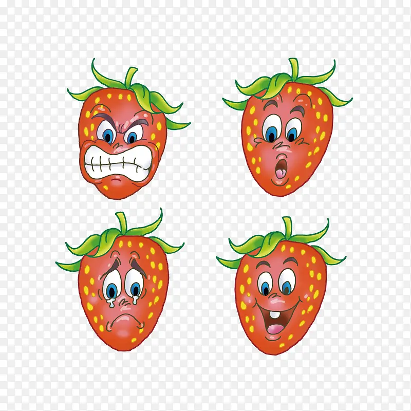 草莓脸图案