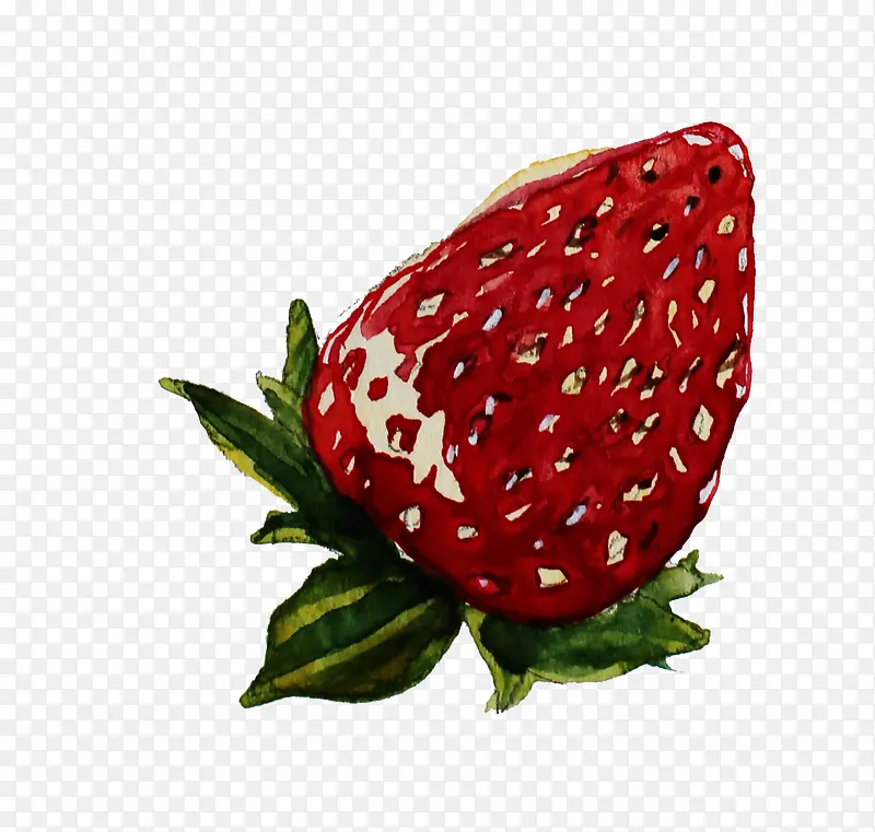 一颗手绘草莓