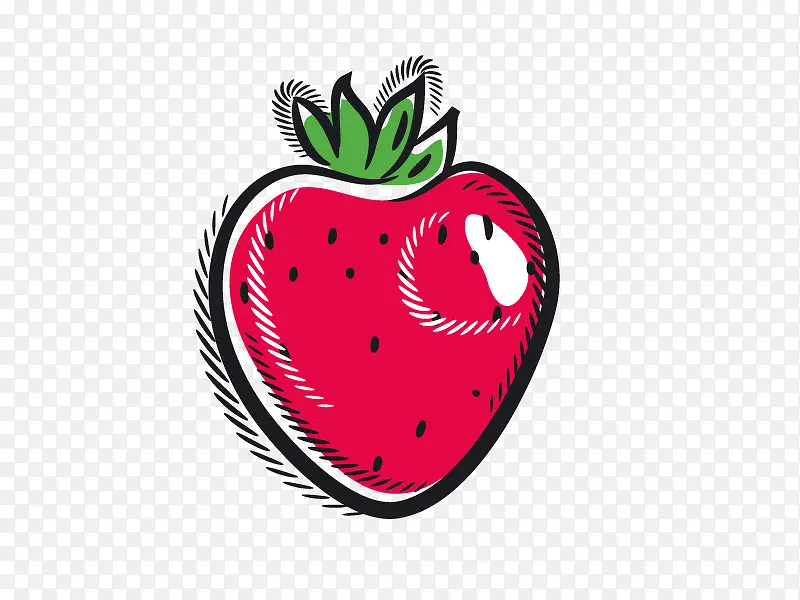 草莓卡通矢量素材
