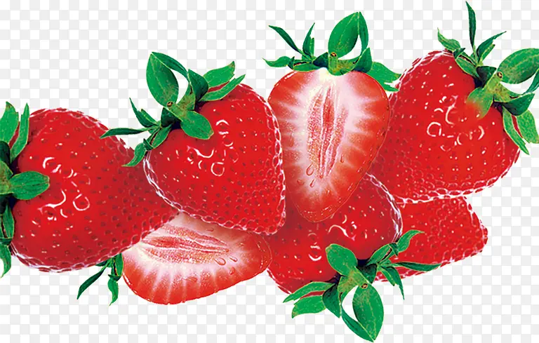 夏日水果清爽红色草莓