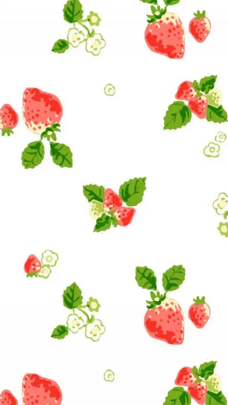 可爱的草莓手绘图