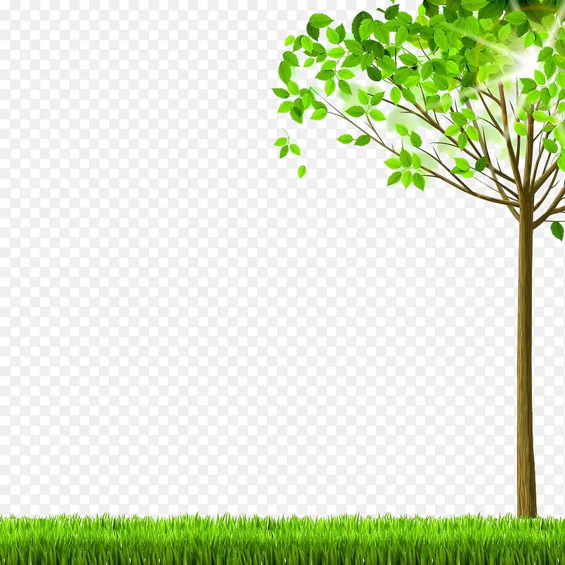 植树节绿色创意素材