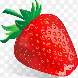 红色草莓图标设计