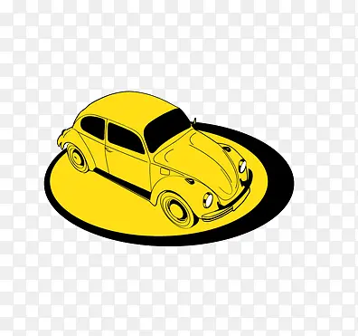 黄色小汽车