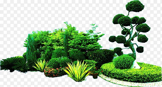 绿色树林植物装饰