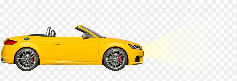 黄色小轿车