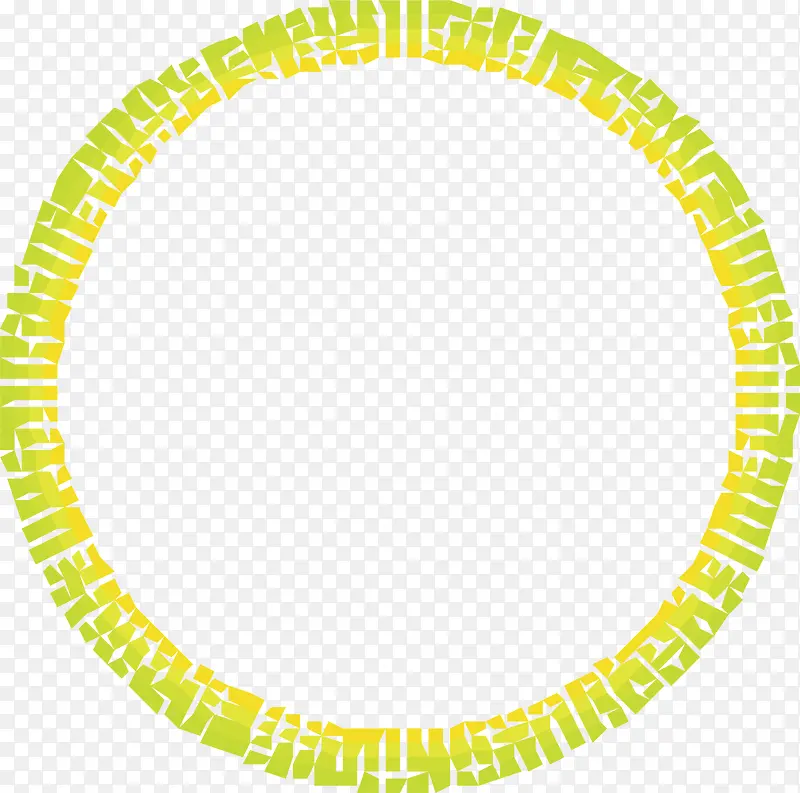 黄色圆圈矢量图