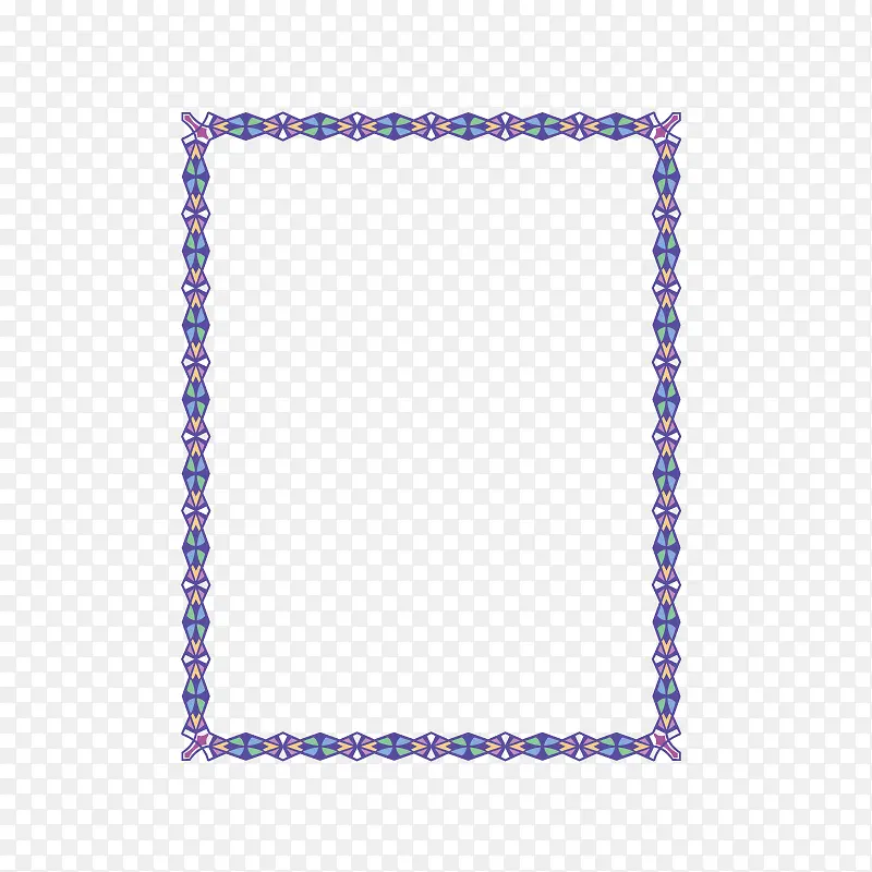 紫色矢量边框