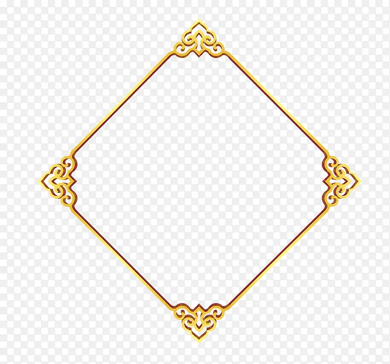 菱形金框