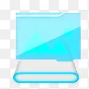 蓝色透明系统PNG网页图标透明素材照片