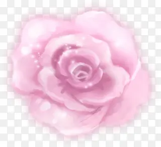 手绘粉色艺术星光玫瑰