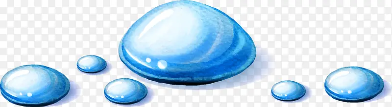 矢量手绘水珠