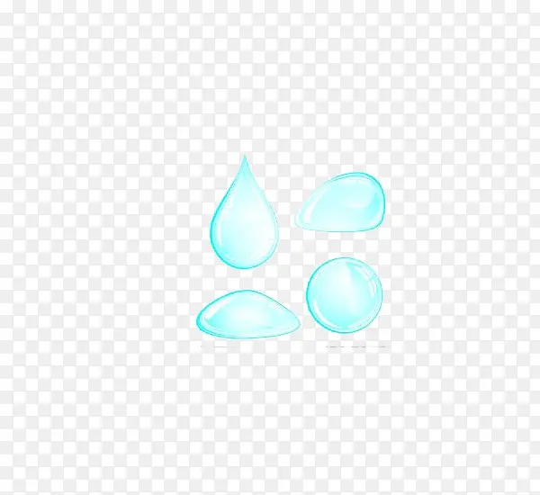 蓝色水滴
