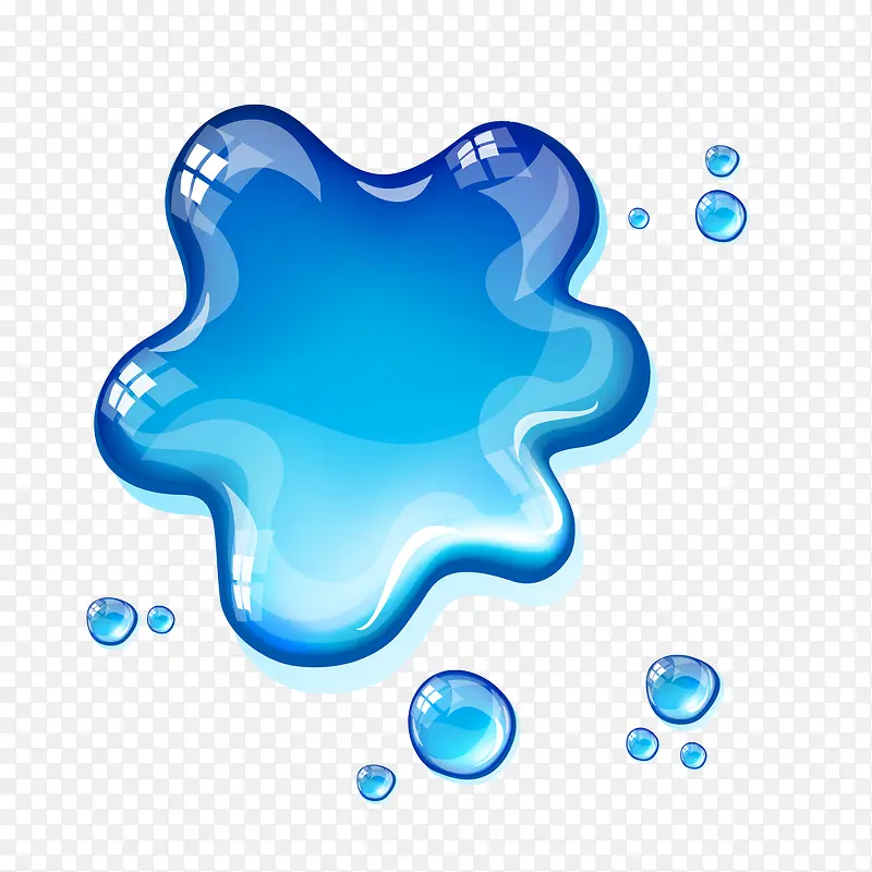 蓝色水珠
