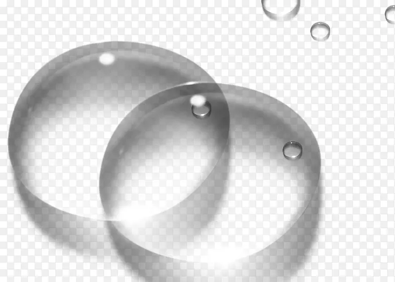晶莹水滴透明圆形水珠