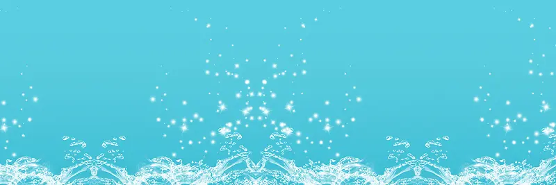 护肤品水珠清新梦幻背景banner