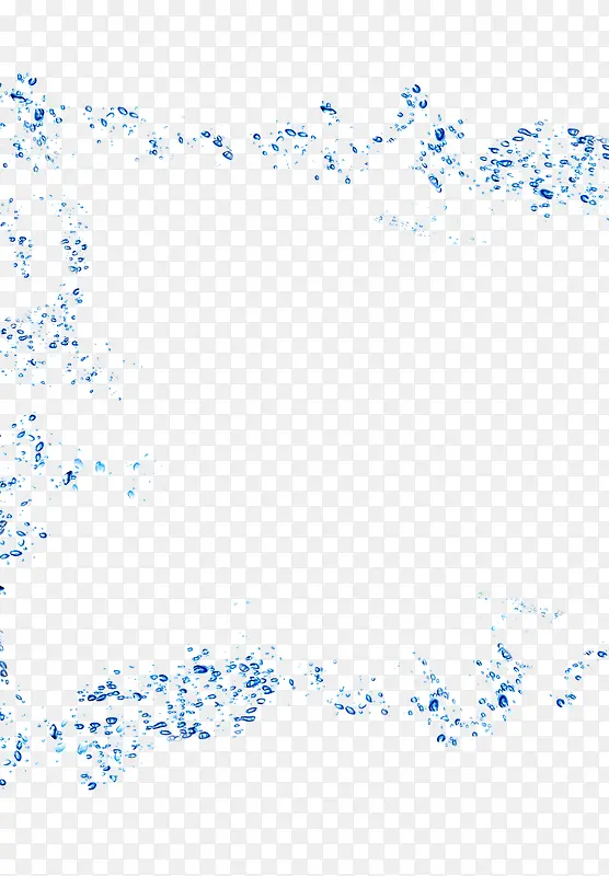 水珠夏日海报元素