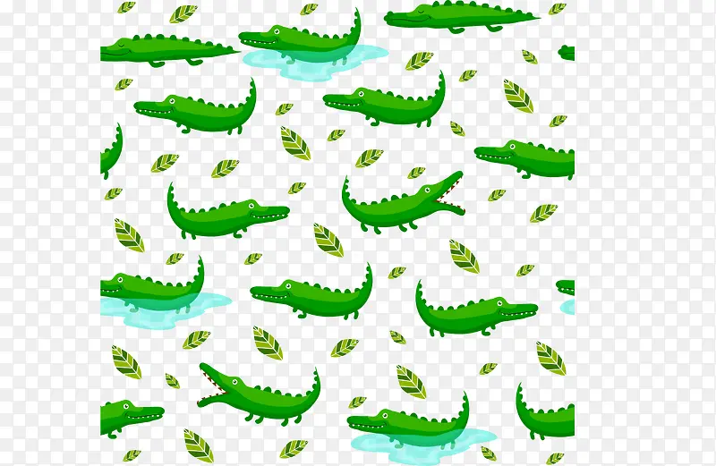 绿色鳄鱼背景