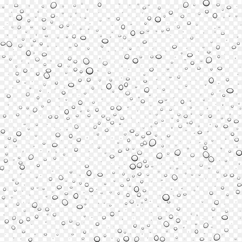 白色清新水滴边框纹理