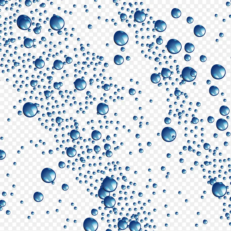 蓝色水滴矢量图