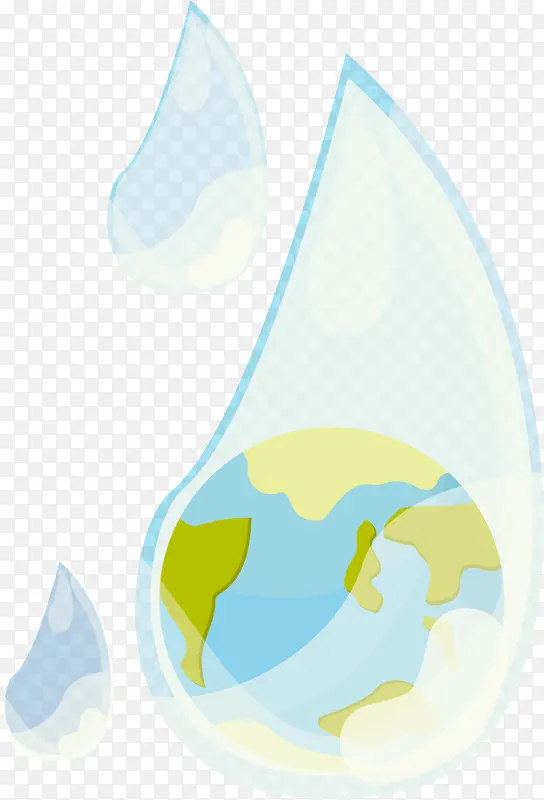 矢量水资源环保地球