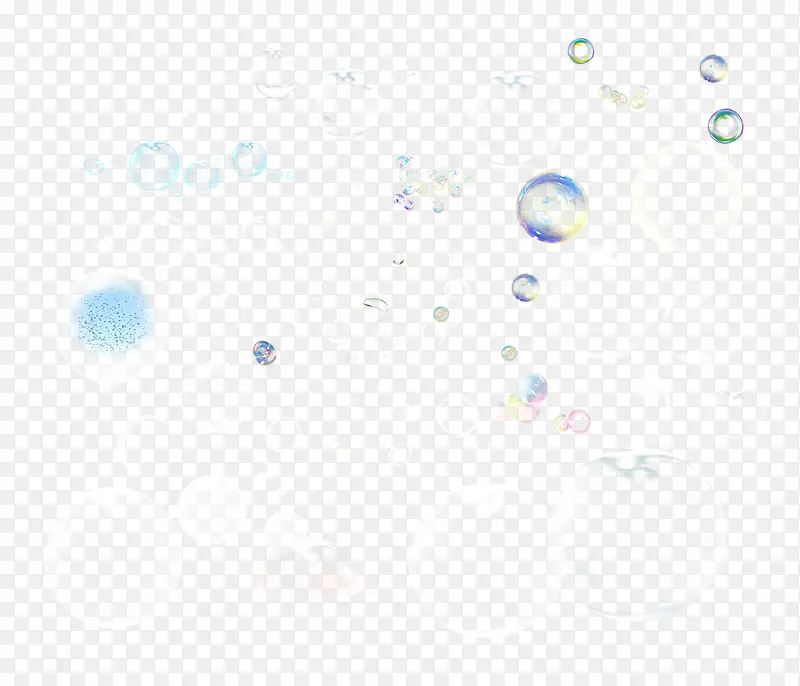气泡透明水泡水滴