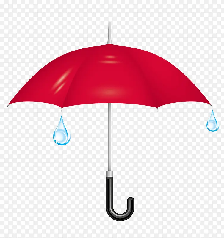 红色的雨伞