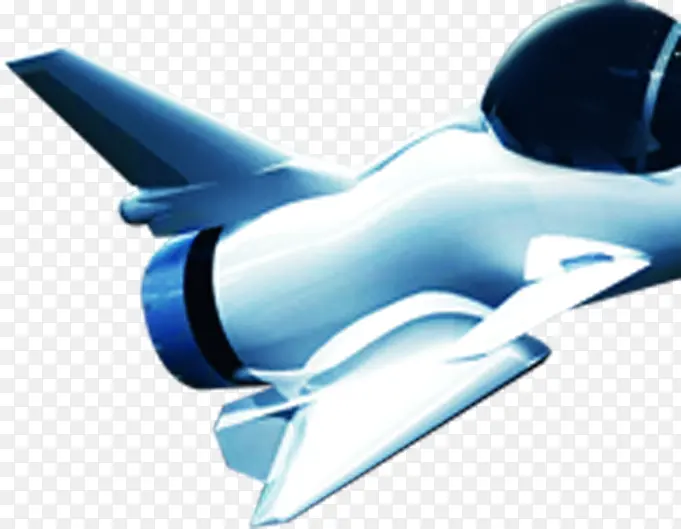 蓝色卡通创意设计飞机