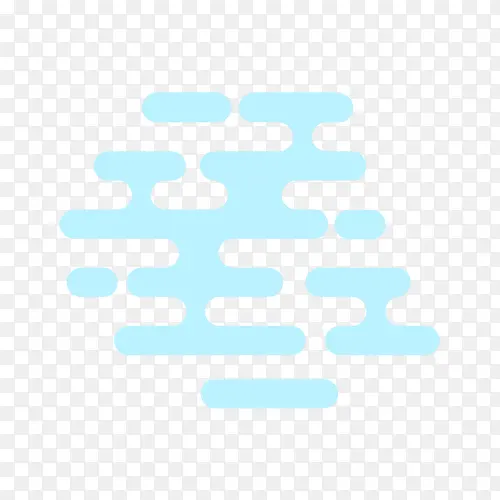 手绘蓝色漫画