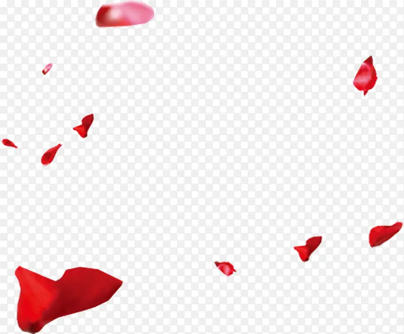 红色花瓣情人节