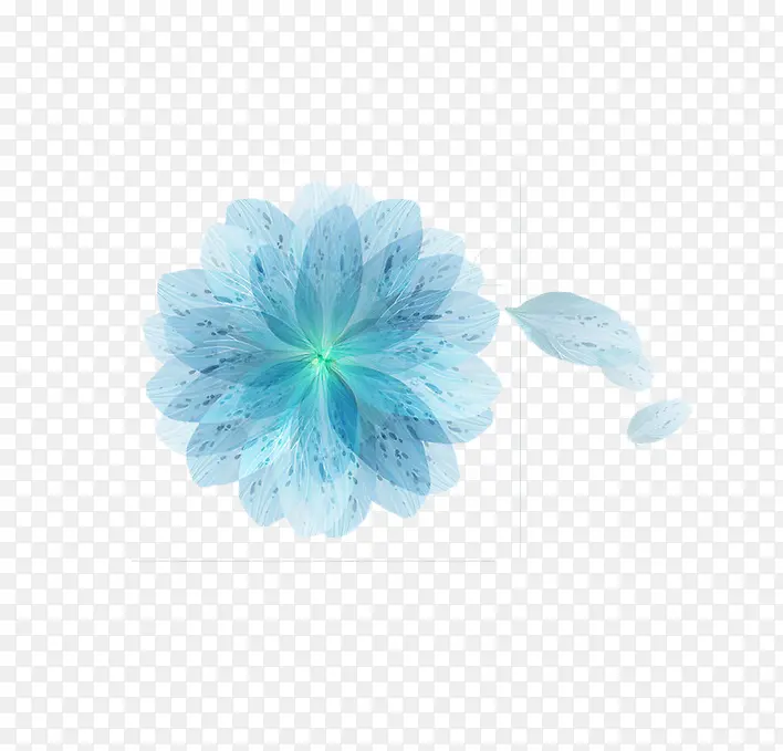 唯美半透明花瓣抽象花型